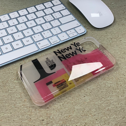 Custodia per iPhone - Custodia trasparente rosa