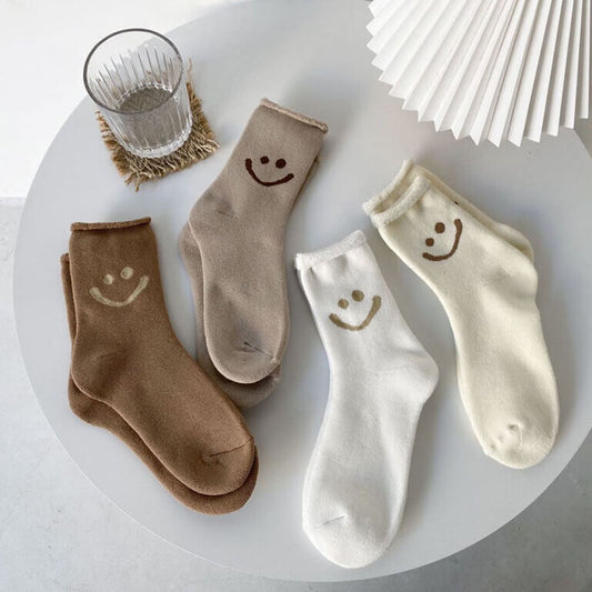 Confezione di calzini con faccina sorridente