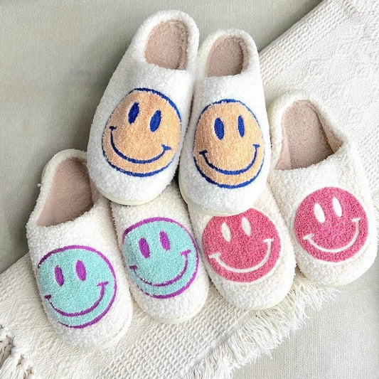 Pantofole con faccina sorridente